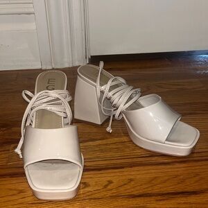 EGO Women's White Platform Sandals